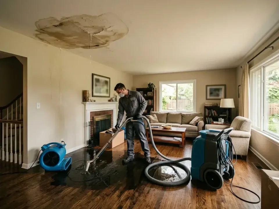 attic-pipe-burst-ceiling-drip-008 — frequently asked questions, Water Damage Restoration & Carpet Care in St. Charles, MO